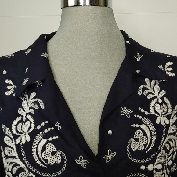 ZARA embroidered top size L - Picture 3 of 11